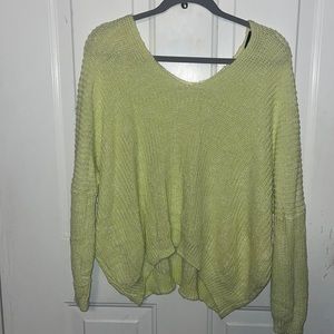 Rue 21 Green Women’s off the Shoulder Sweater XL